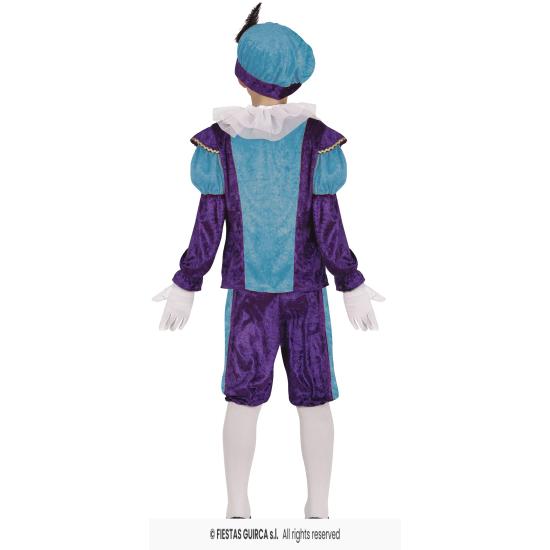 Fato de página de Natal azul infantil