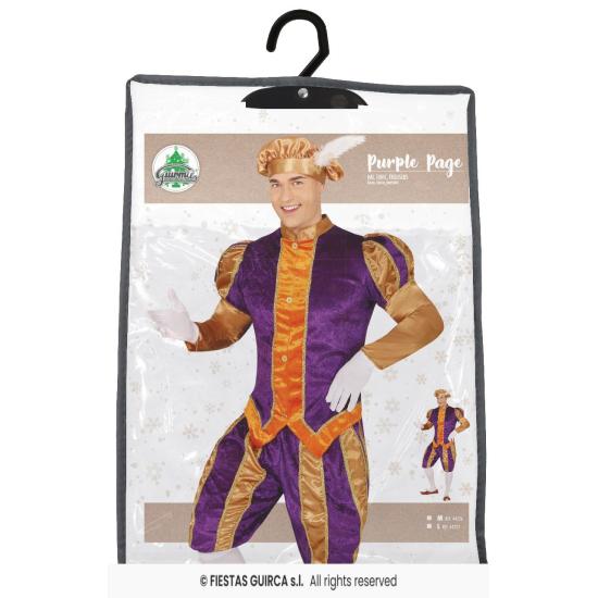 Fato de Gala de Página de Natal para adulto