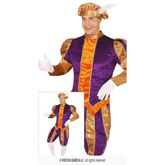 Fato de Gala de Página de Natal para adulto