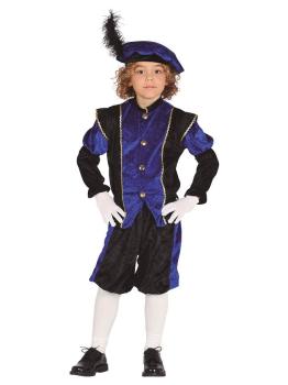 Fato de página azul dos três reis magos, tamanho infantil