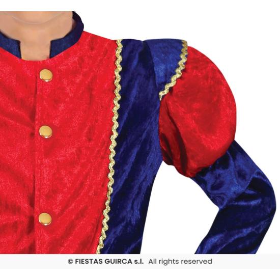 Fantasia vermelha de página dos três reis magos em tamanho infantil