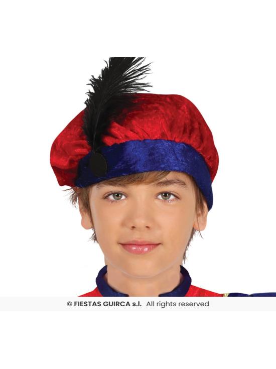 Fantasia vermelha de página dos três reis magos em tamanho infantil