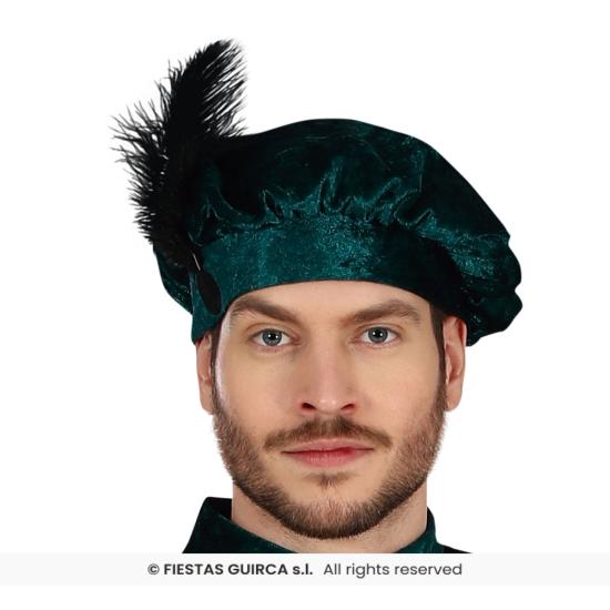 Fato de página de Natal verde para adulto