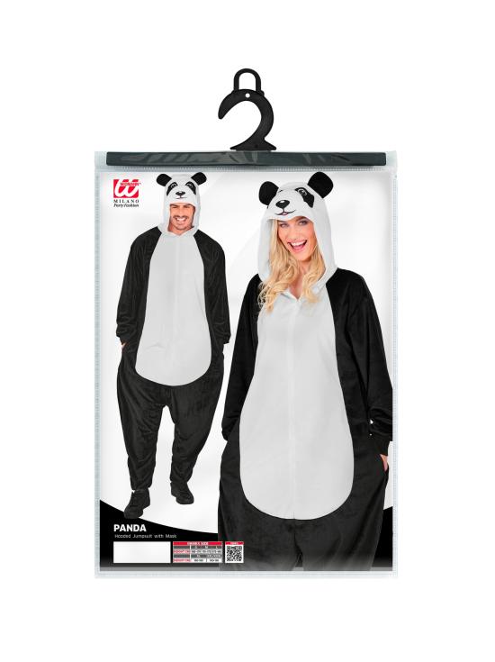 Fantasia de panda unissex para adultos