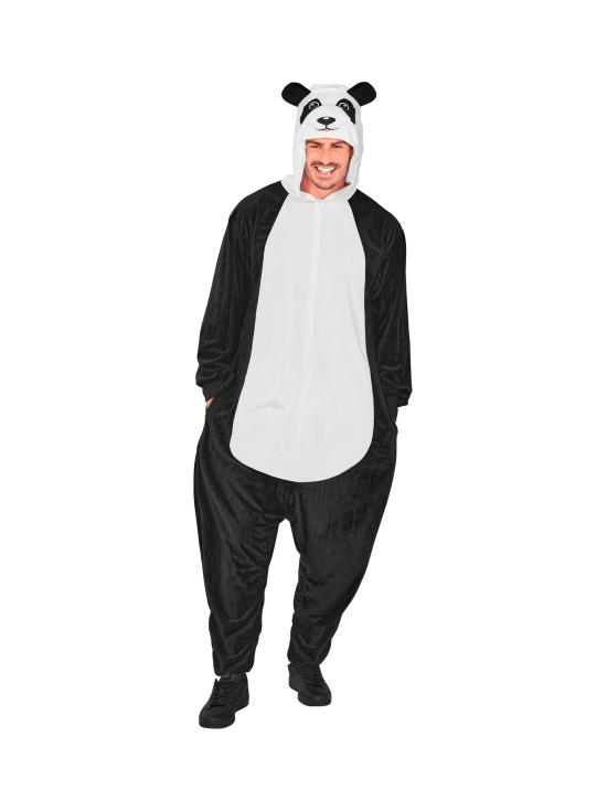 Fantasia de panda unissex para adultos