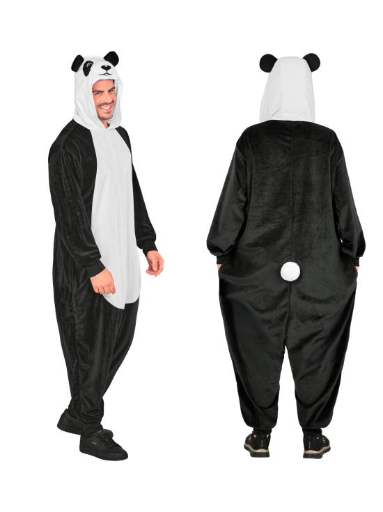 Fantasia de panda unissex para adultos