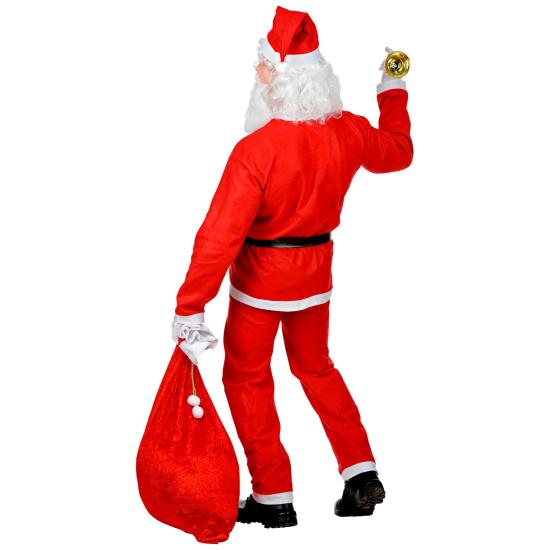 Fantasia de Papai Noel super econômica, tamanho único para adultos.