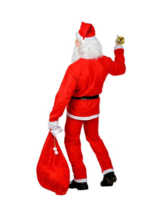 Fantasia de Papai Noel super econômica, tamanho único para adultos.