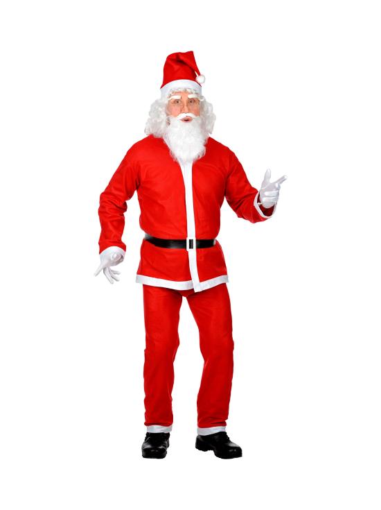 Fantasia de Papai Noel super econômica, tamanho único para adultos.