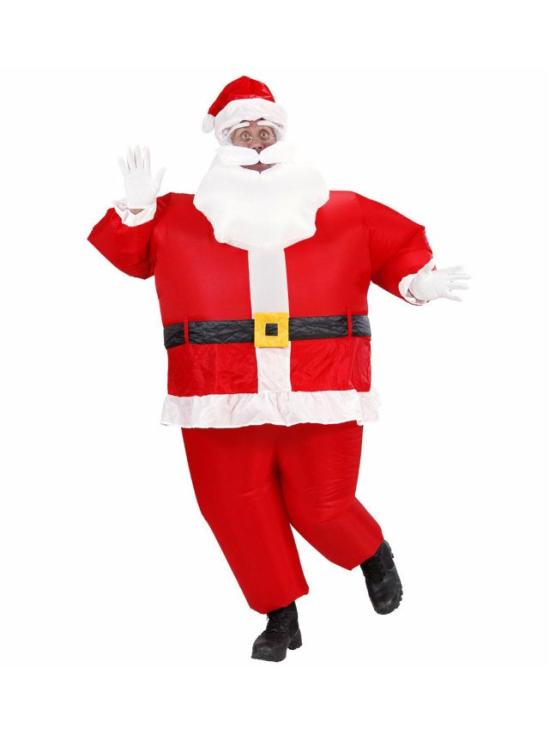 Fantasia inflável de Papai Noel tamanho único