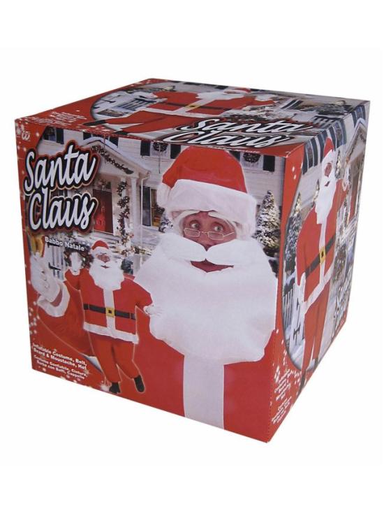 Fantasia inflável de Papai Noel tamanho único