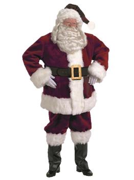 Fato profissional de Papai Noel para adulto tamanho M