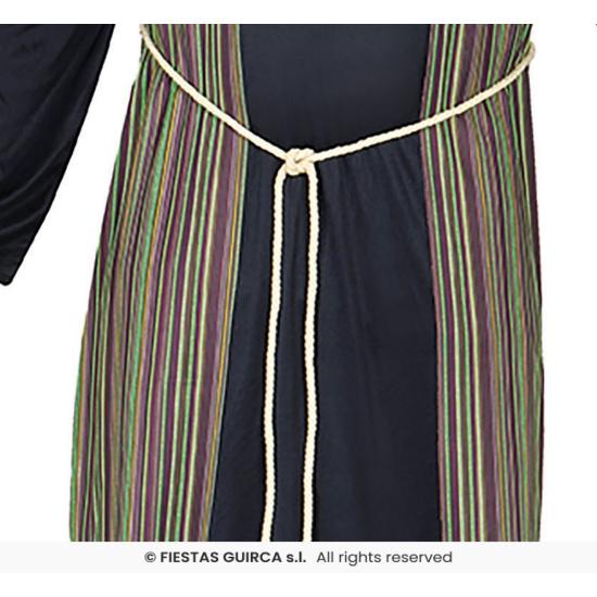 Fato de pastor hebreu azul para adulto