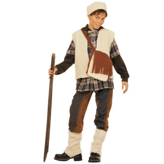 Fantasia de pastor de luxo infantil