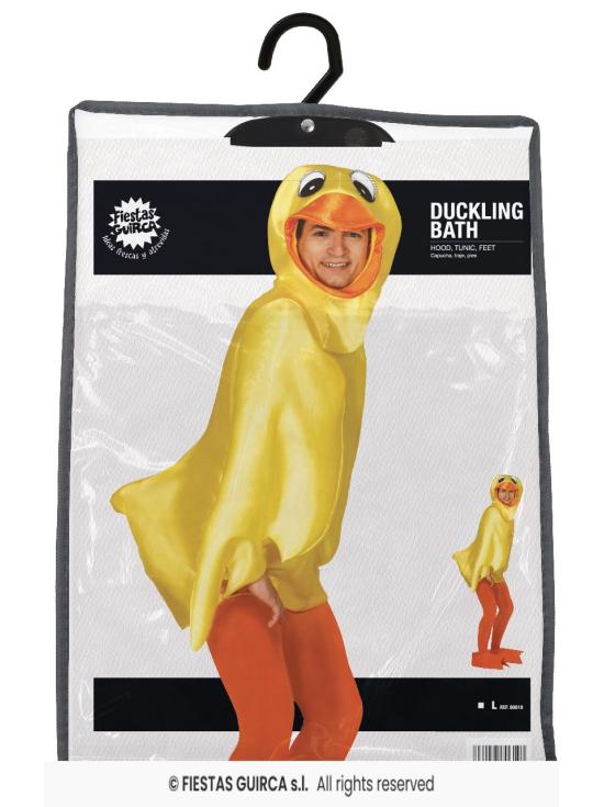 Fantasia de patinho de banheira, tamanho adulto