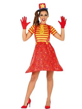 Fato de palhaço de circo para mulher