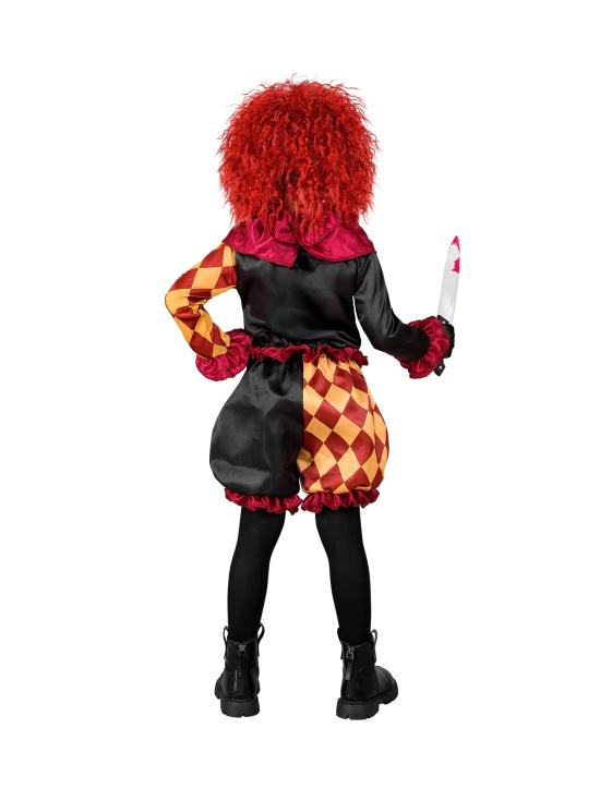 Fantasia de Palhaço de Terror Infantil – Jaqueta, Babado e Calça