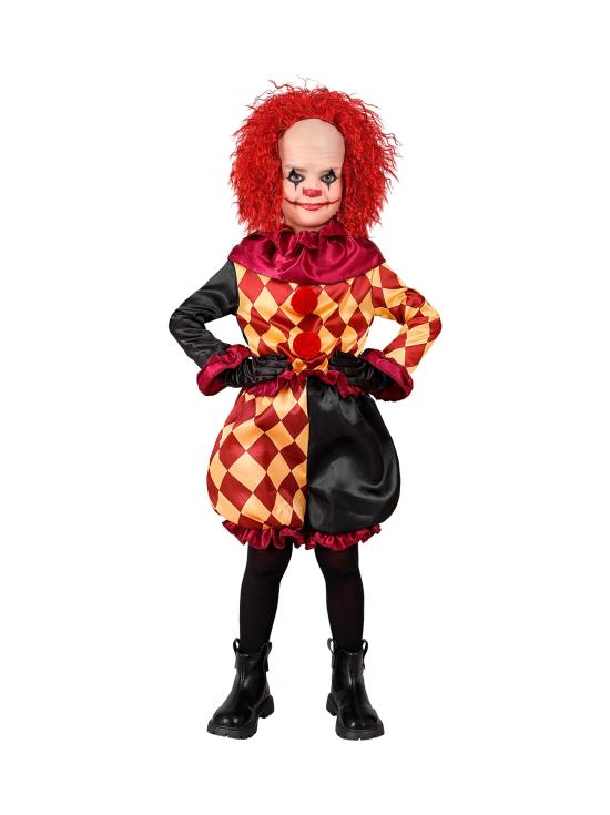 Fantasia de Palhaço de Terror Infantil – Jaqueta, Babado e Calça