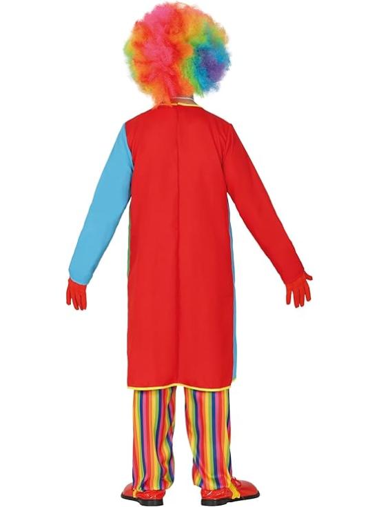 Fantasia de palhaço de circo para adultos