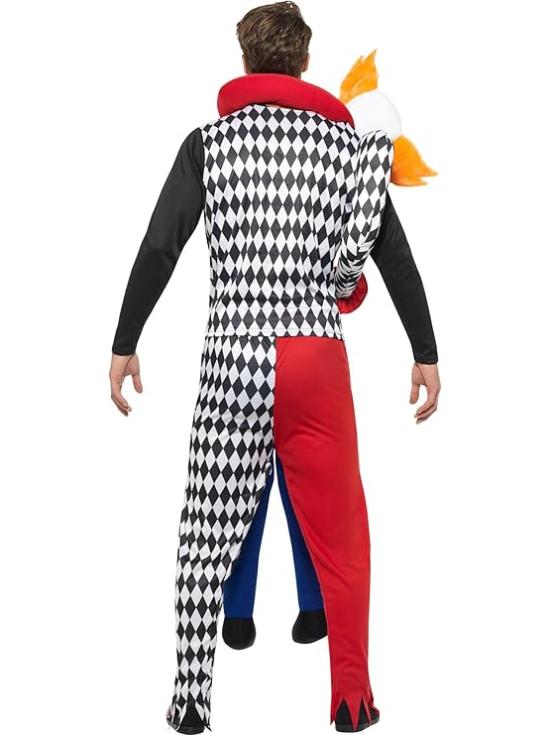 Disfraz de payaso perturbado para hombre