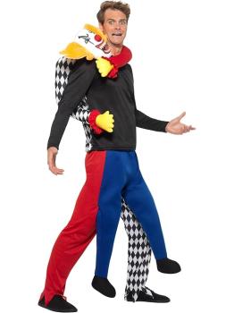Disfraz de payaso perturbado para hombre