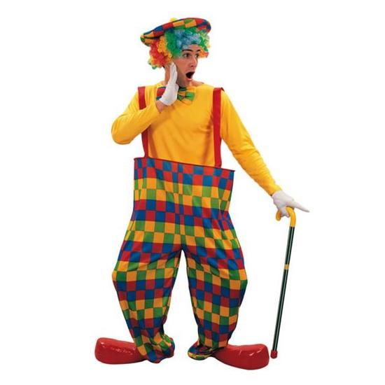 Fato de palhaço surpreso para adulto