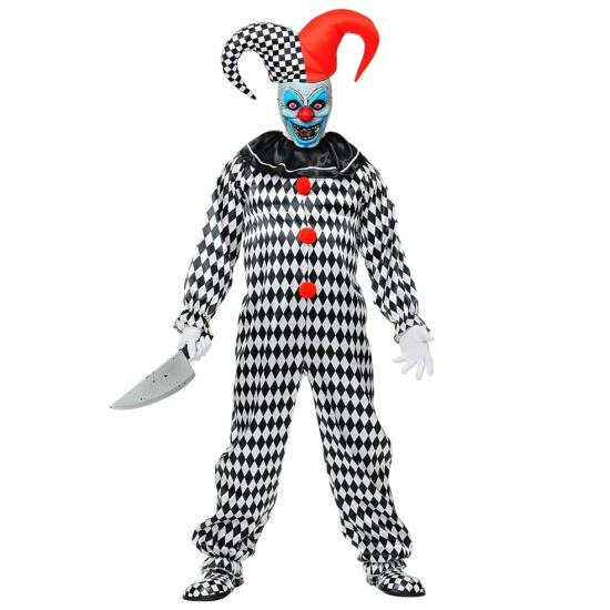 Fantasia de palhaço terror multiuso tamanho adulto