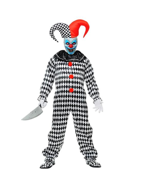 Fantasia de palhaço terror multiuso tamanho adulto