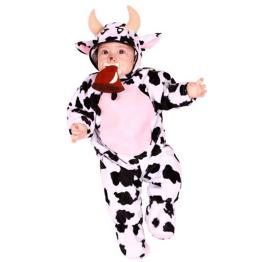 Fantasia de macacão de vaca para bebê