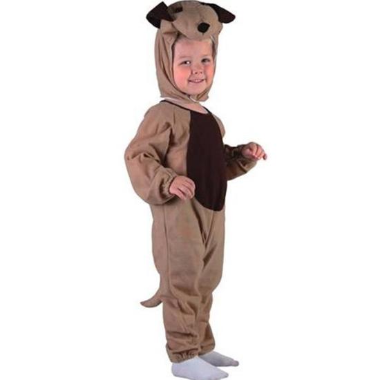 Fato de cão castanho para criança Fato de cão castanho para criança