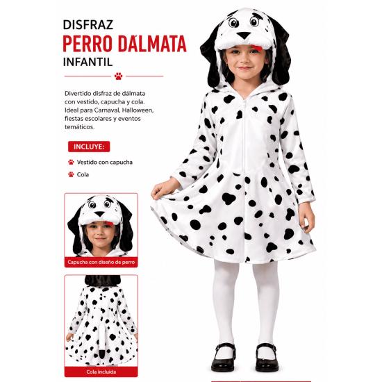 Fantasia de cachorro dálmata para meninas