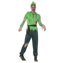 Fantasia de zumbi Peter Pan adulto