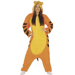 Fato de pijama de tigre para mulher