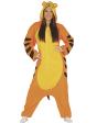 Fato de pijama de tigre para mulher