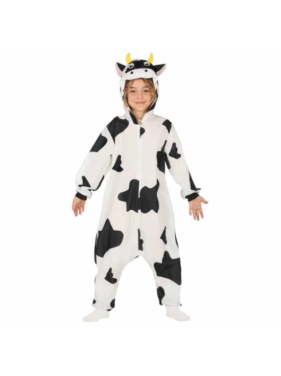 Fantasia de pijama de vaca tamanho infantil