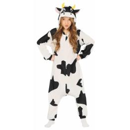 Fantasia de pijama de vaca tamanho infantil