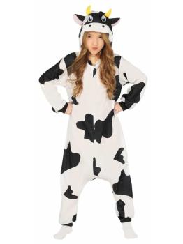 Fantasia de pijama de vaca tamanho infantil