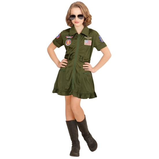 Fantasia de piloto de caça para menina Fantasia de piloto de caça para menina