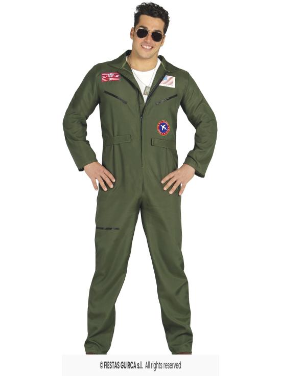 Traje adulto de piloto de caça Top Gun