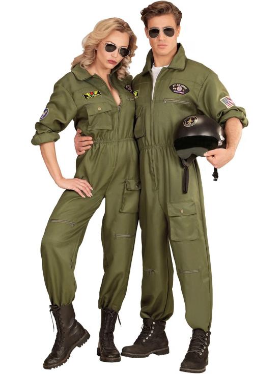 Fato de piloto de caça Top Gun para adulto