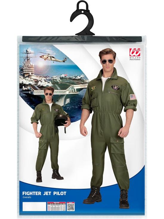 Fato de piloto de caça Top Gun para adulto