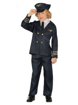 Fantasia de piloto de vôo comercial para meninos