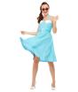 Fato de Pin Up anos 50 azul para adulto