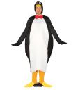 Fantasia de pinguim adulto para o frio.