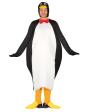 Fantasia de pinguim adulto para o frio.