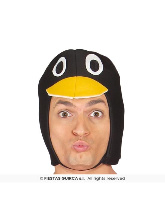 Fantasia de pinguim adulto para o frio.