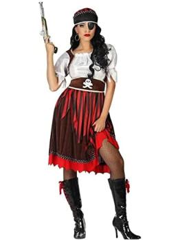 Fantasia de menina com caveira pirata
