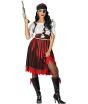 Fantasia de menina com caveira pirata