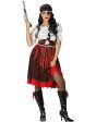 Fantasia de menina com caveira pirata