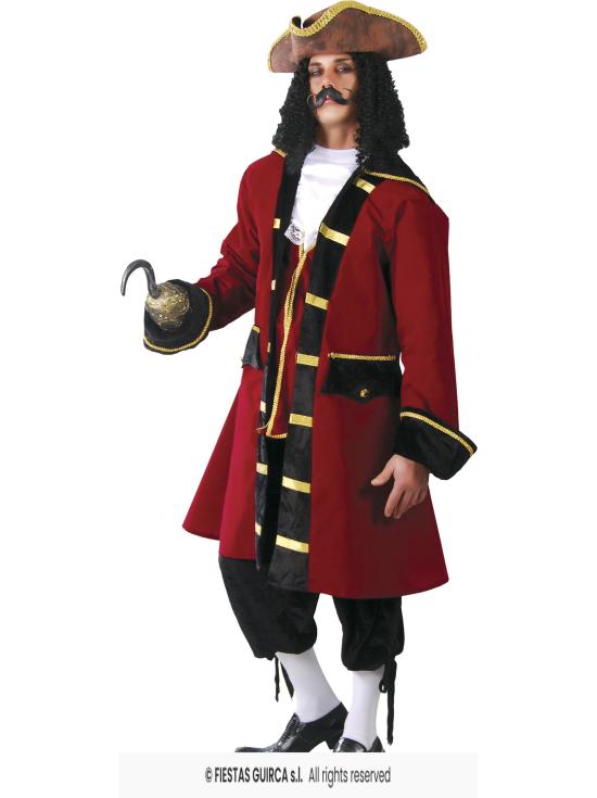 Fantasia de Capitão Gancho Pirata Tamanho Adulto